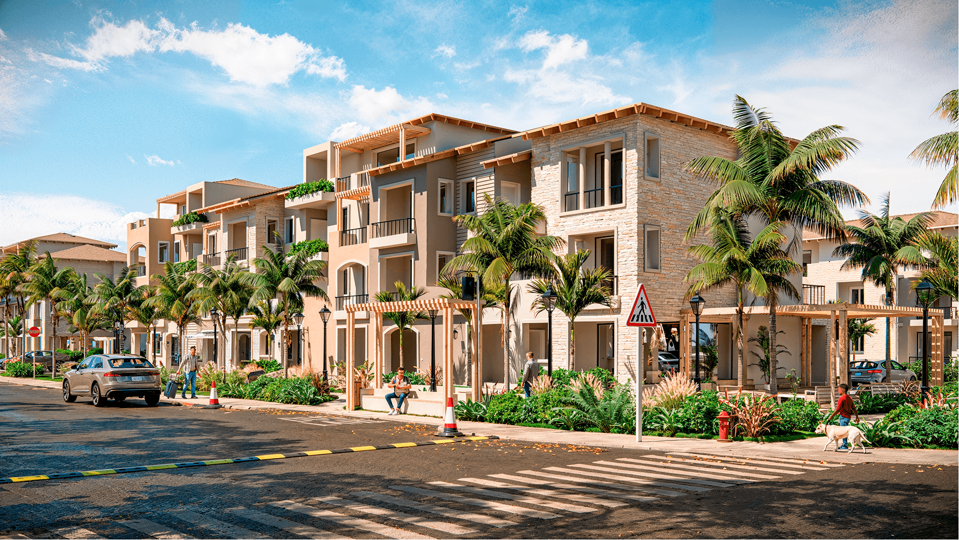 Project plan: apartment layout and social areas of Aurora Dominicus